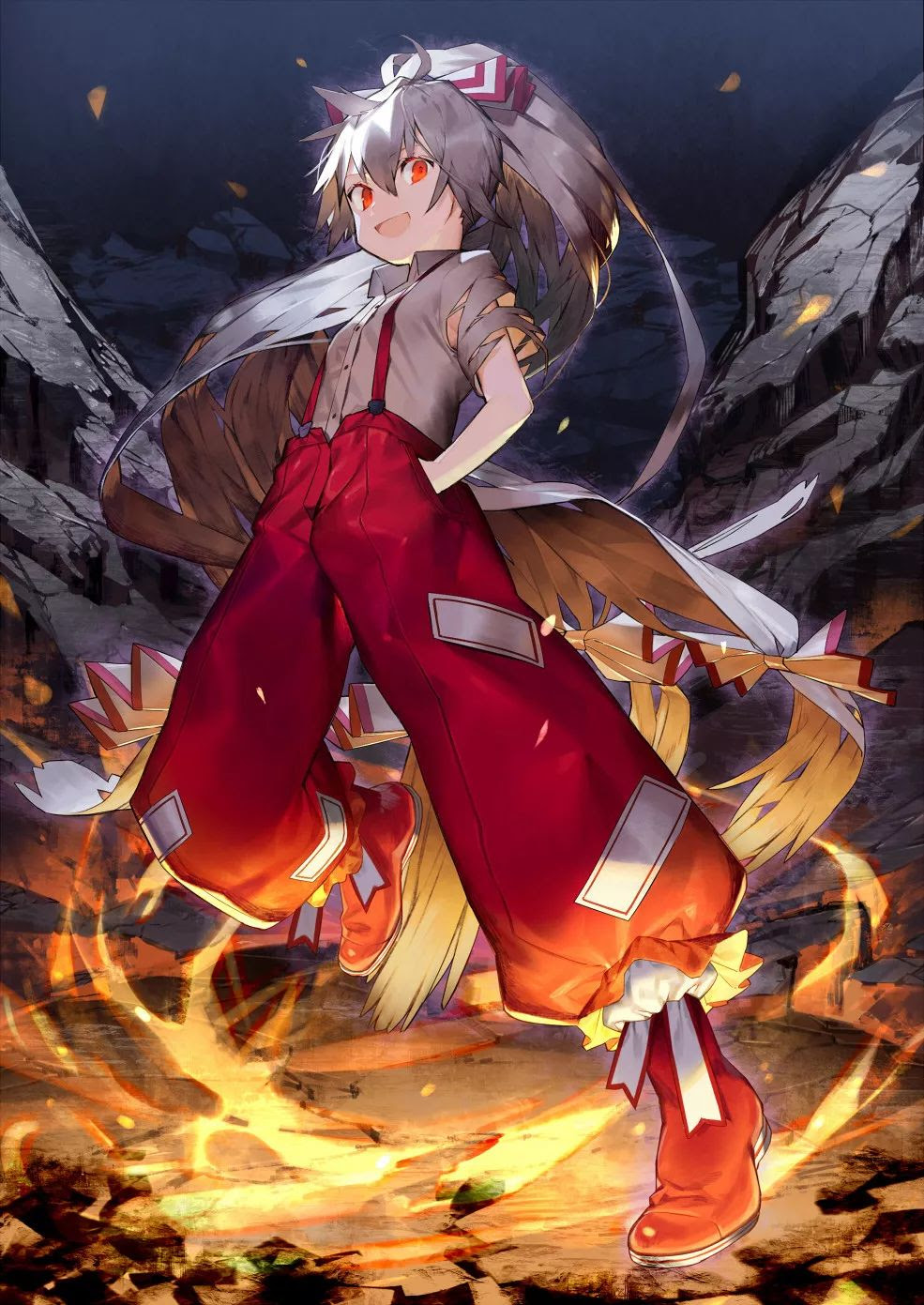 壁紙 藤原妹紅 東方project 130期 雪花新闻