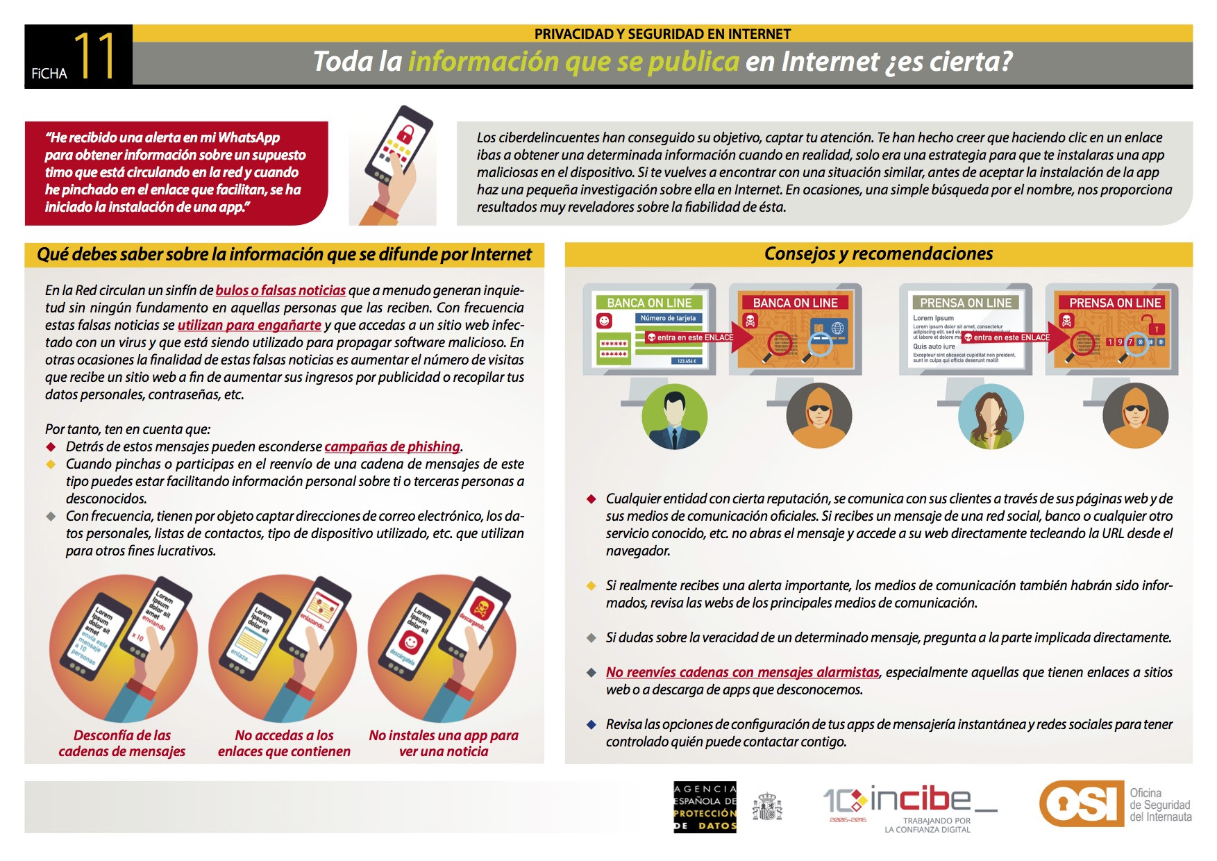 Toda la información que se publica en Internet ¿es cierta?