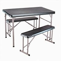 Lifetime 2401 Sport and Camp Table with 42-by-26-Inch Molded Top, Hunter Green