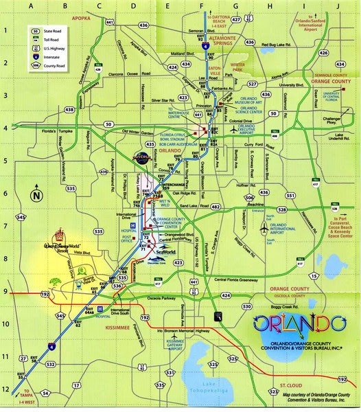 Orlando Florida City Map Orlando Florida Mappery