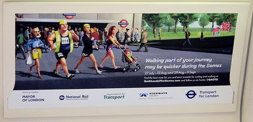 Walking May be Quicker Tube Poster
