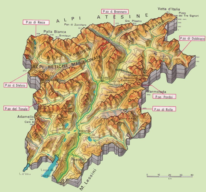 Cartina Alto Adige Politica
