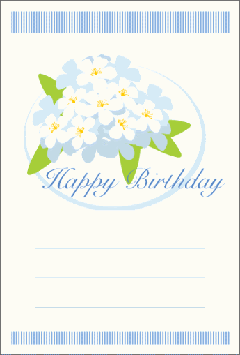 バースデー カード おしゃれ テンプレート