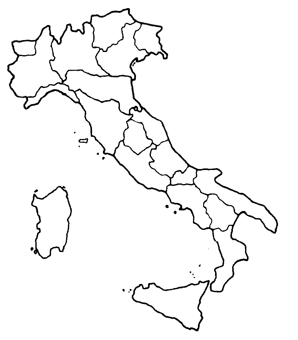 Cartina Italia Regioni Muta