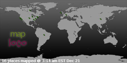 Profile Visitor Map - Click to view visits