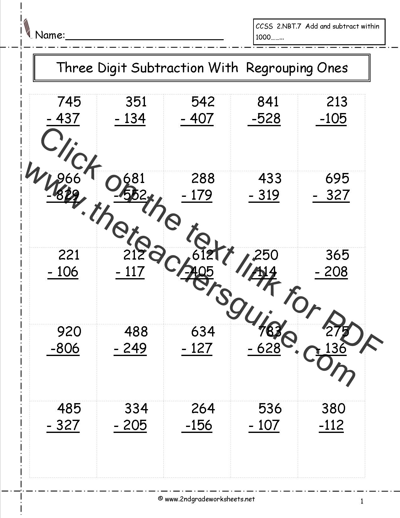 Free Math Worksheets and Printouts