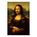 Mustachioed Mona Lisa Poster print