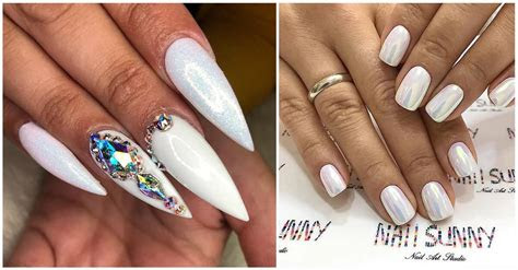 fun  fashionable white nail design ideas