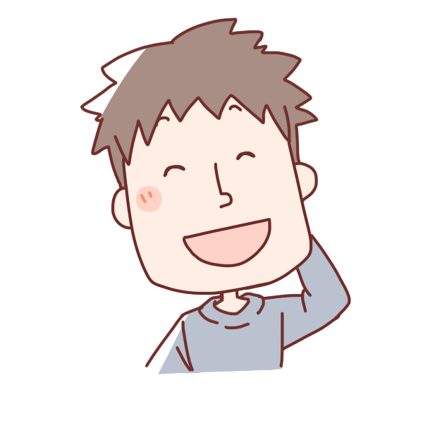 照れるお父さんのイラスト かわいいフリー素材が無料のイラストレイン