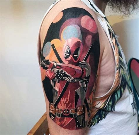 deadpool tattoo designs  men superhero ink ideas