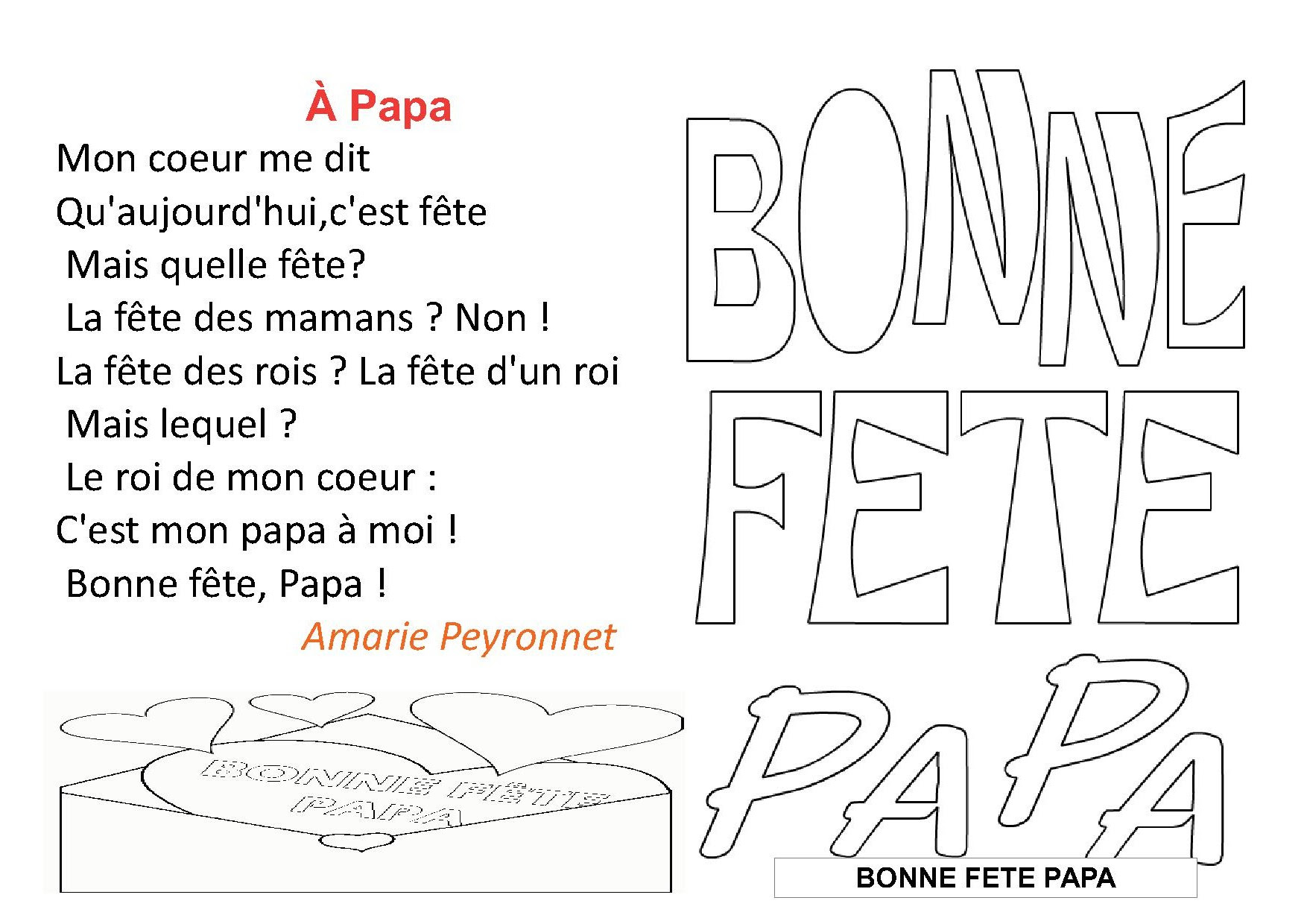 A papa la fªte des p¨res Papa Cher papa Pour mon p¨re Bonne fªte papa
