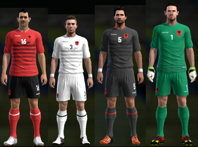 PES 2013 Albania Euro 2016 Kits by teopero and albifcbm