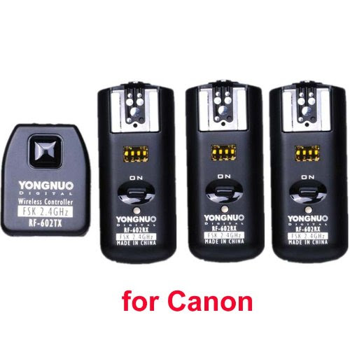3 récepteur Télécommande sans fil RF-602 et Déclencheur Radio Flash Studio combi System pour appareils photo pour Caméra Canon EOS 5DII 5D 7D 50D 40D 30D 20D 10D EOS1V . EOS3. EOS1D/1DS/1DSMKⅡ1DSMKⅢ EOSD 30. EOS 10D/20D/30D/40D/50D/5D/5DⅡ/7D/EOSD60 AS CANON RS-80N3