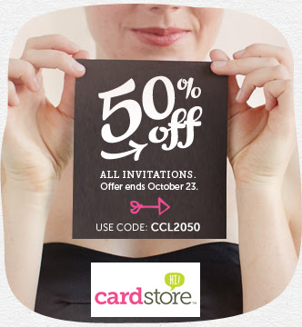 Have a Bigger, Better Birthday Bash! 50% off All Invitations at Cardstore, Use Code: CCL2050