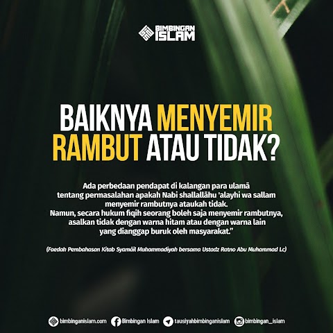 hukum mengecat rambut warna hitam