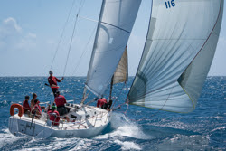 J/105 sails Heineken St Maarten regatta