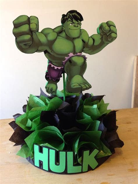 Robert bruce banner, einem genialen nuklearphysiker. Centros de mesa SuperhÃ©roes - Dale Detalles