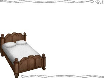 スマホ用ページ ベッドのポストカード用イラスト 条件付フリー素材集