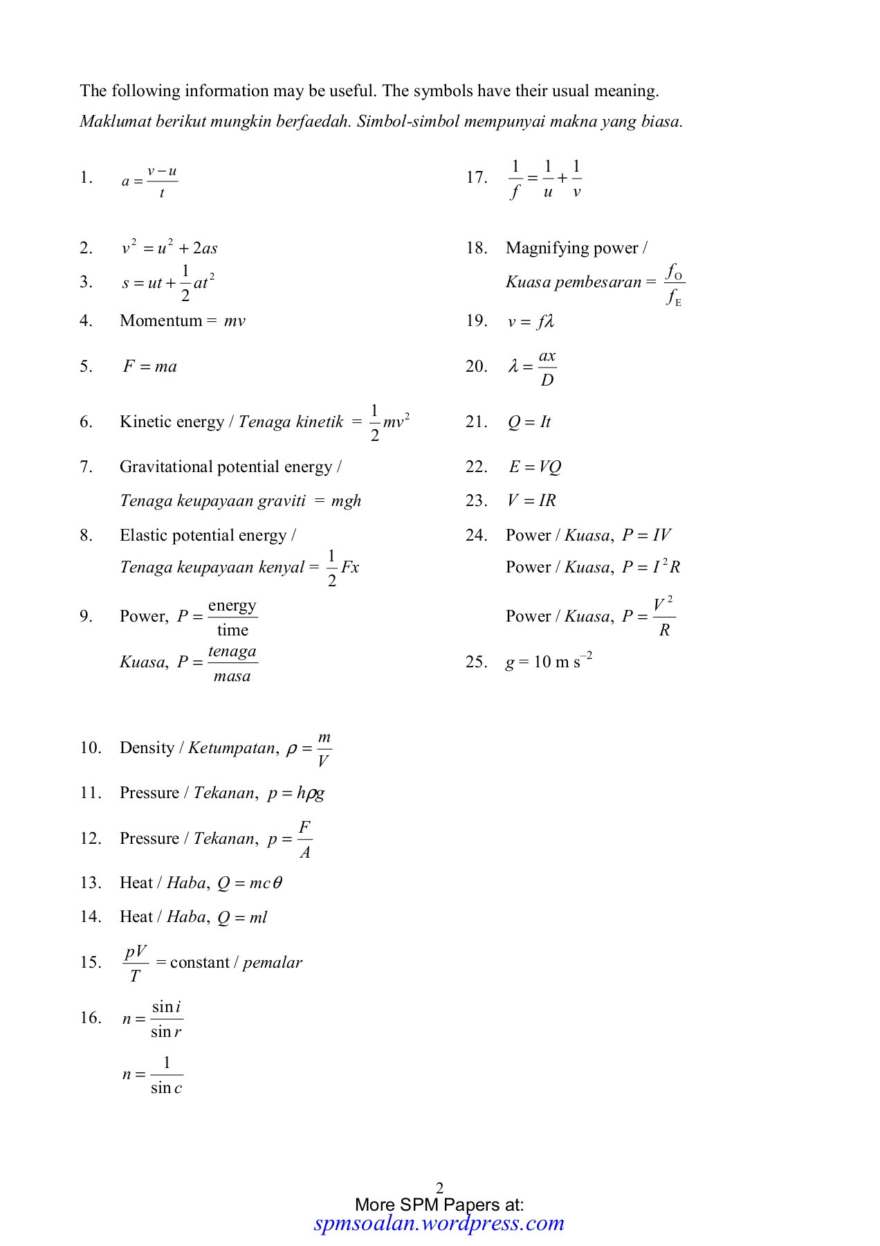 Spmsoalan Soalan Skema K2 Fizik Tengah Tahun Kedah 2014