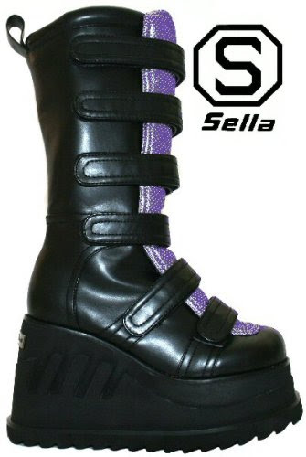 Best Review Sella Grind - Black PU / Purple PU - Size 5