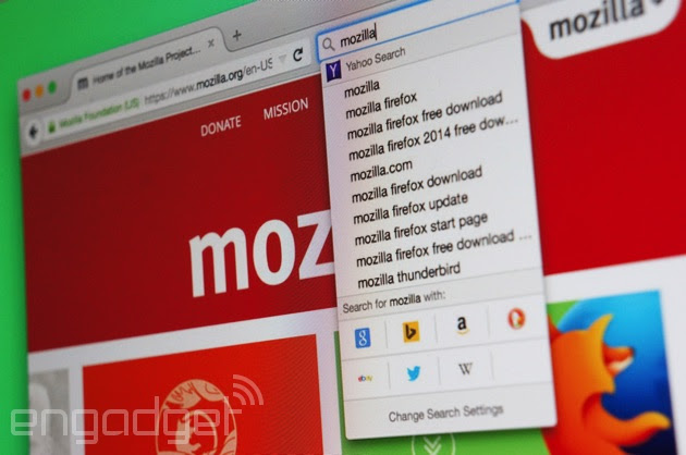 Firefox's new search interface