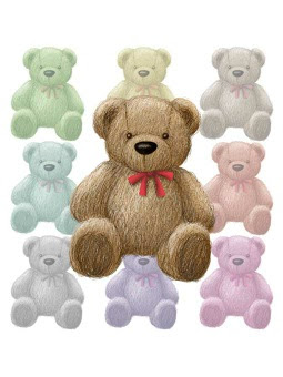 クマのぬいぐるみ テディベアのイラスト 条件付フリー素材集