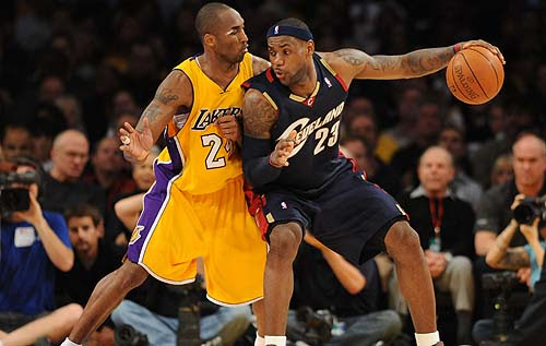 lebron james heat dunks on kobe. Easts lebron james defends