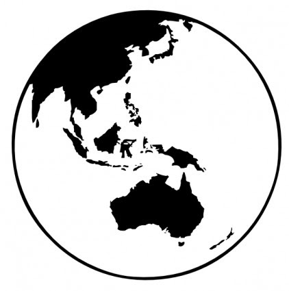 Globe Indonesia Vector Clip Art Library