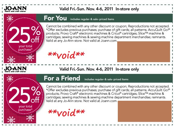 Save BIG At Jo-Ann Fabrics This Weekend - 25% Off Your Total Purchase