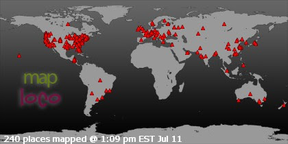 Profile Visitor Map - Click to view visits
