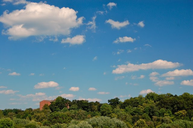 puffy clouds
