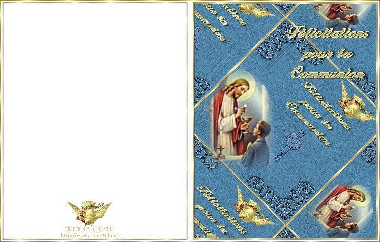 Cartes A Imprimer Felicitations Communion