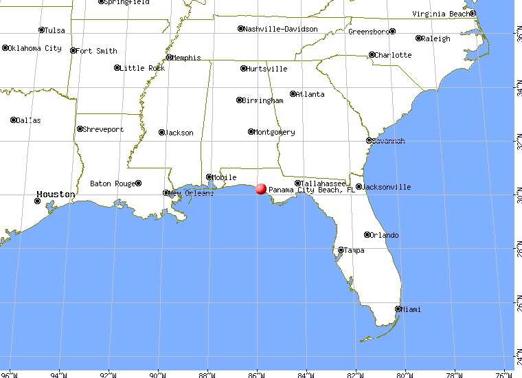 Where Is Panama City Beach Florida On The Map