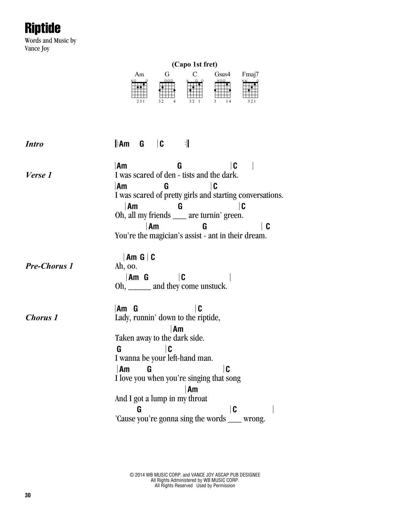 Riptide Chords Ukulele Dietamedinfo