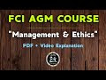 Management And Ethics For Fci Book Pdf