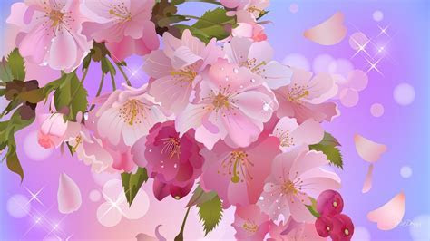 Fleurs de pommier doux Papier peint   AllWallpaper.in  