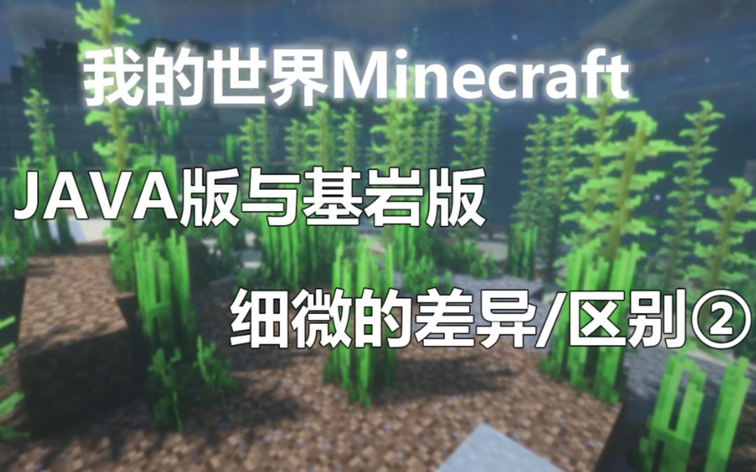 Java版与基岩版不同之处细微差距我的世界minecraft 哔哩哔哩 つロ干杯 Bilibili