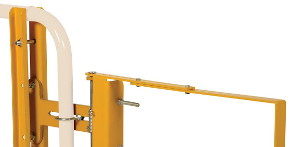 Lоwеѕt Prісе Vestil SPG-40-Y Self-Closing Steel Gate with Yellow Powder Coat Finish, 24" - 40" Opening Width, 12" Height