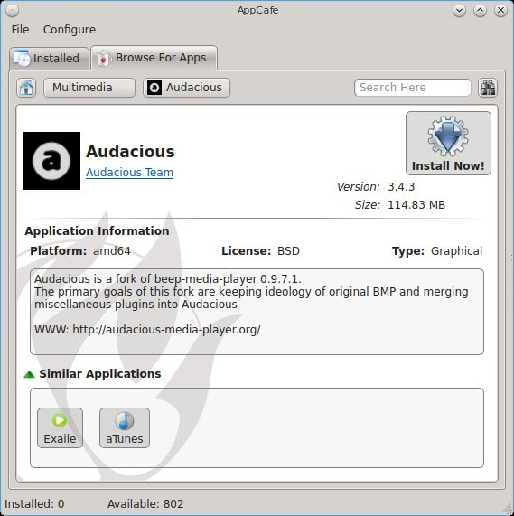 Using AppCafe