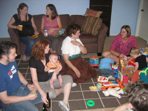 moms grandmoms babies and a dad