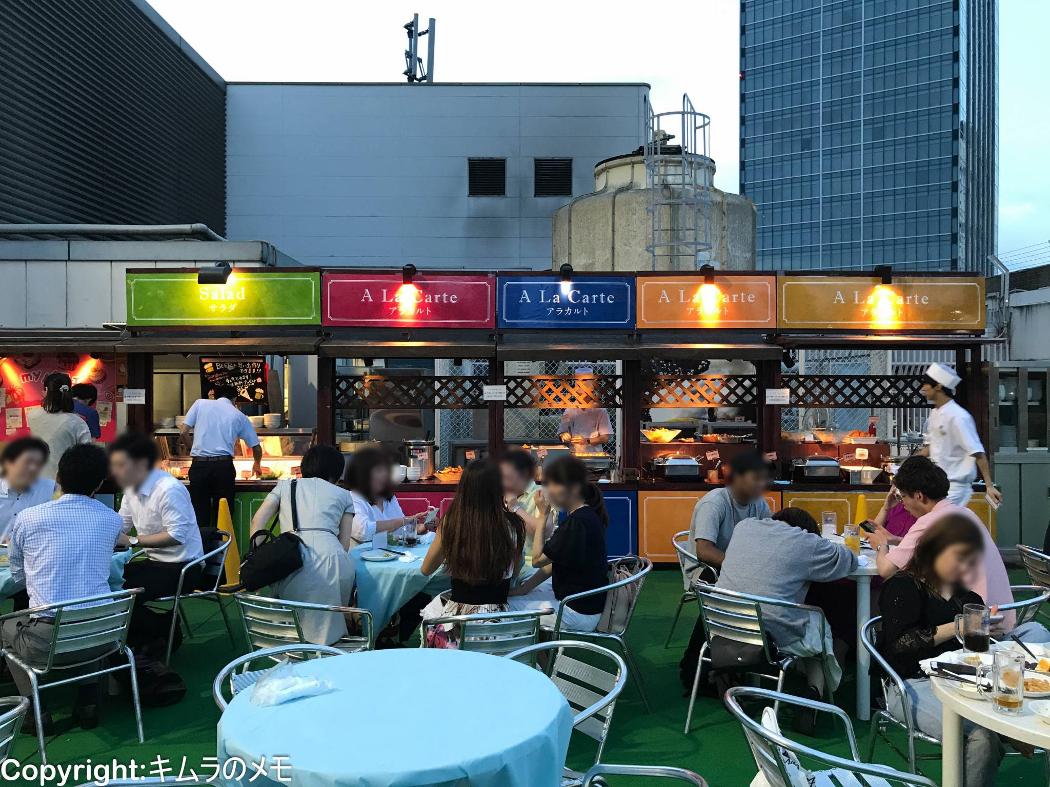 横浜そごう 屋上ビアガーデン 18 06 キムラのメモ
