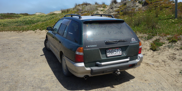 A car belonging to the German tourists was stolen from the Goat Island Reserve. Photo / Supplied