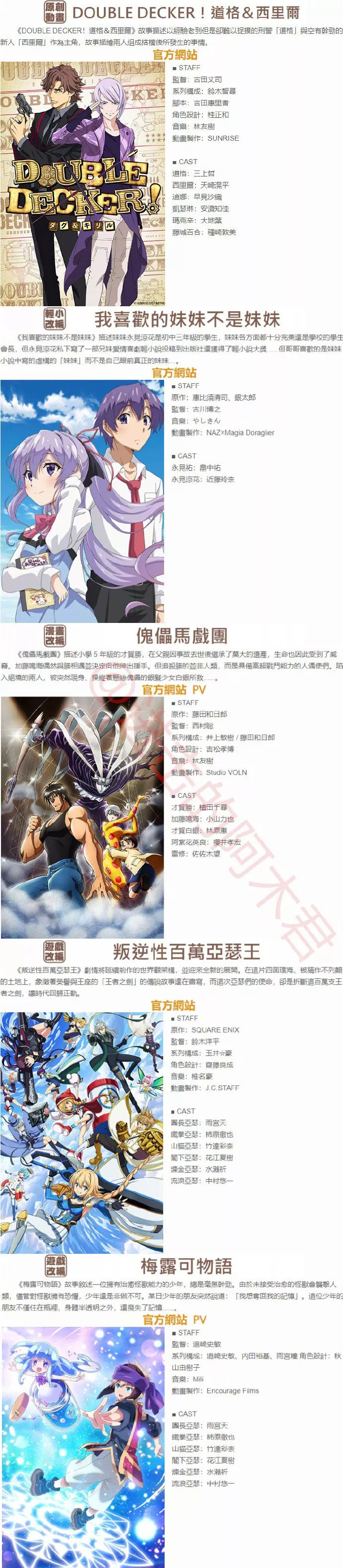 18年10月新番一覽 2 0 共有57部 喰種re第二季 刀劍神域第三季 妖尾最終季 雪花新闻