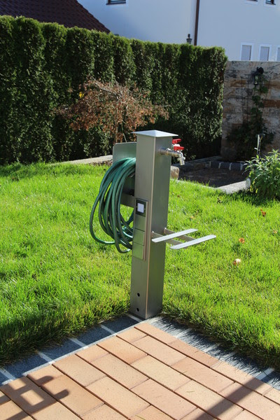 Gartensäule | Hochwind-Solar Heizung Sanitär Elektro im Allgäu