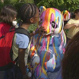 panda done by Hunters Wood Elementary School for Arts and Science