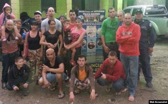 Cubanos retenidos en Honduras 27 de noviembre