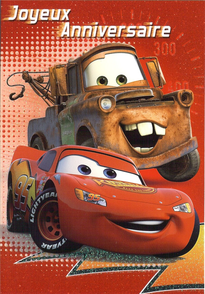 Carte Joyeux Anniversaire Cars A Imprimer Wizzyloremaria Official