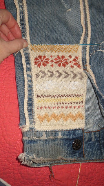 start of fair isle knitting
