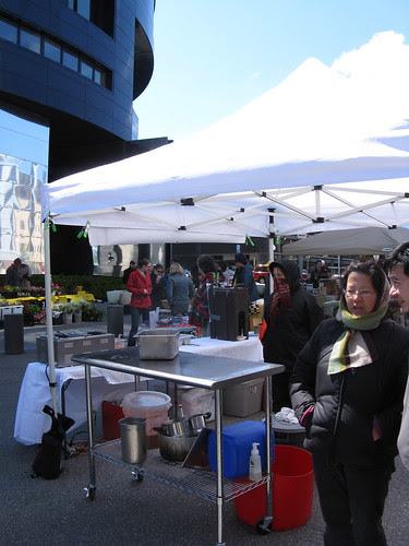 Cold market morning