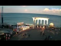Видео Алушта. Вебкамера "Набережная. Ротонда" (15.07.2015-19.07.2015)